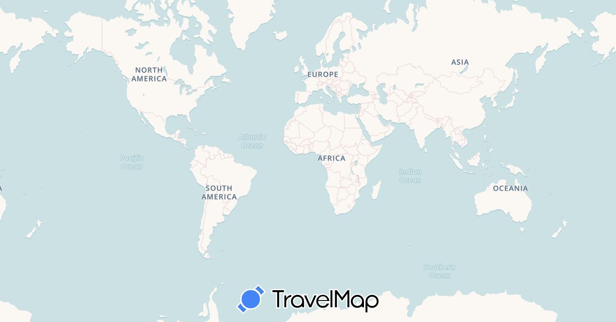 TravelMap itinerary: driving in Australia (Oceania)